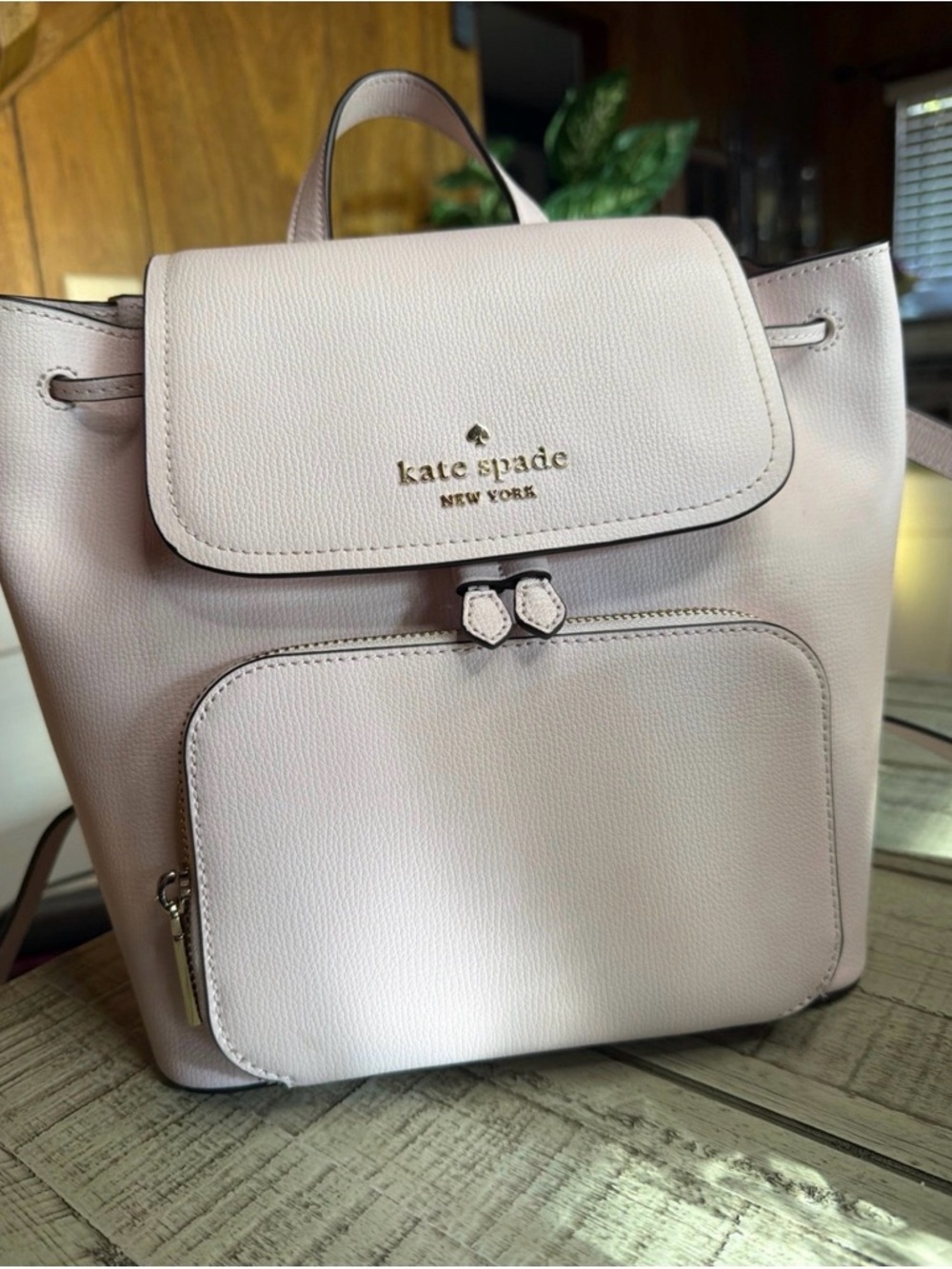 kate spade New York Light Pink Leather Backpack